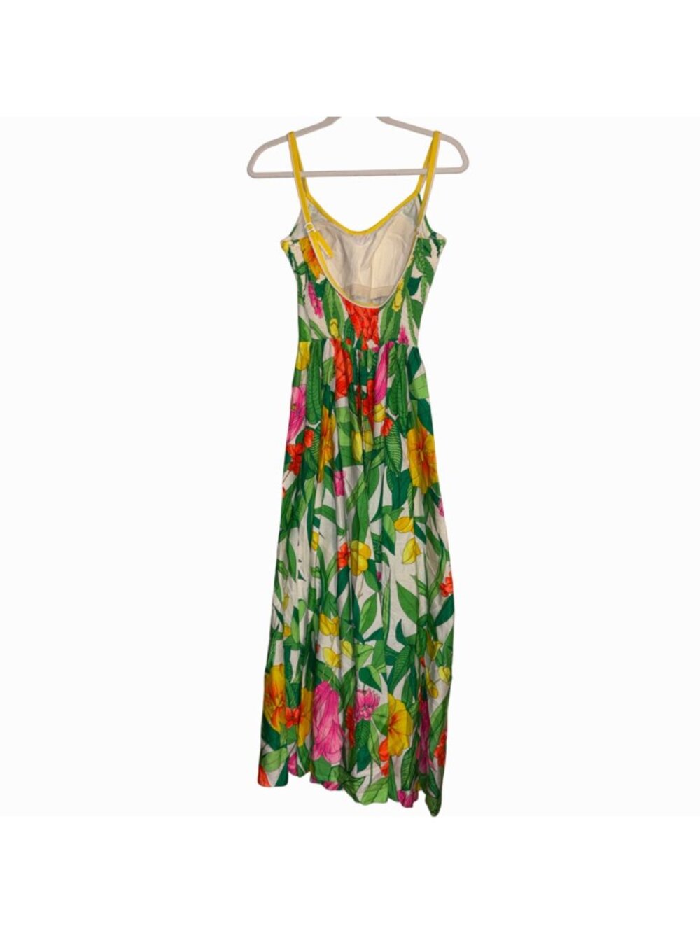 Vintage VTG 1960s Deweese Design Floral Maxi Dress Sof-Cup Bra 14/36 Size 8 - Picture 5 of 13